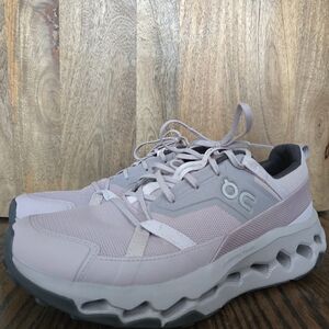On Cloud Running Women's Athletic Shoes in Light Pink and Gray